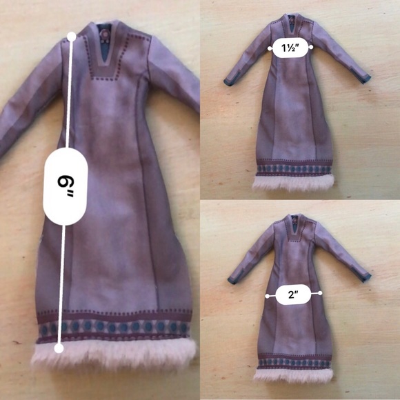 Doll Clothes Sámi Gákti Disney Frozen II 3 pieces - Picture 4 of 5